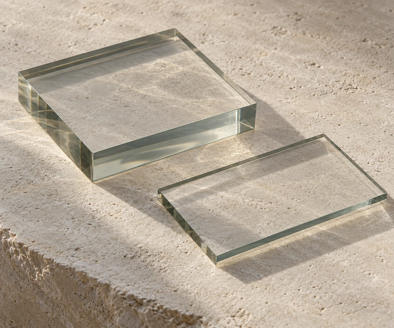 Optical glass and limestone — an illustrative study of appearance and substance